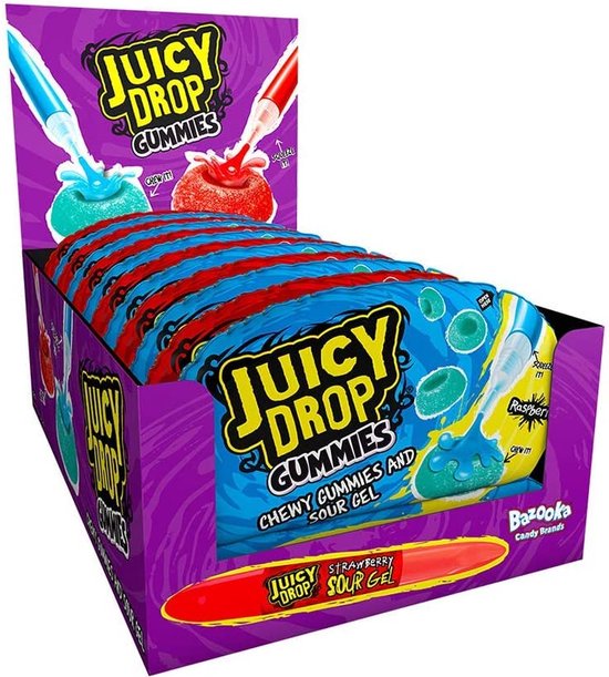  Bazooka Juicy Drop Gummies 12x57 gr